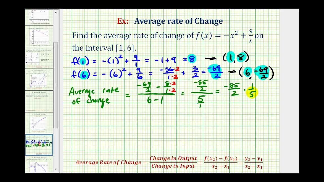 Rate of change of speed formula