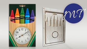 Making The Crayon Box Wall Clock  | Michael Tyler