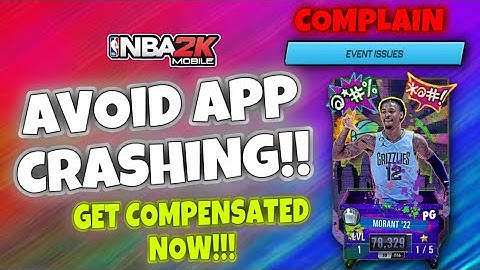 HOW TO RAISE A COMPLAINT AND FIX APP CRASHING IN NBA 2K MOBILE!!!