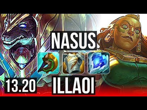 NASUS vs ILLAOI (TOP), 6/0/4, 1.3M mastery, Dominating