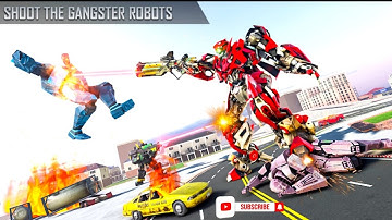 RESCUE ROBOT CAR TRANSFORMATION GAME ||SHOOTING MODE PART 7 || Open world Gameplay Android