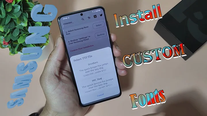 Install Custom Fonts TTF On Every Samsung Galaxy & Every Version Of One Ui