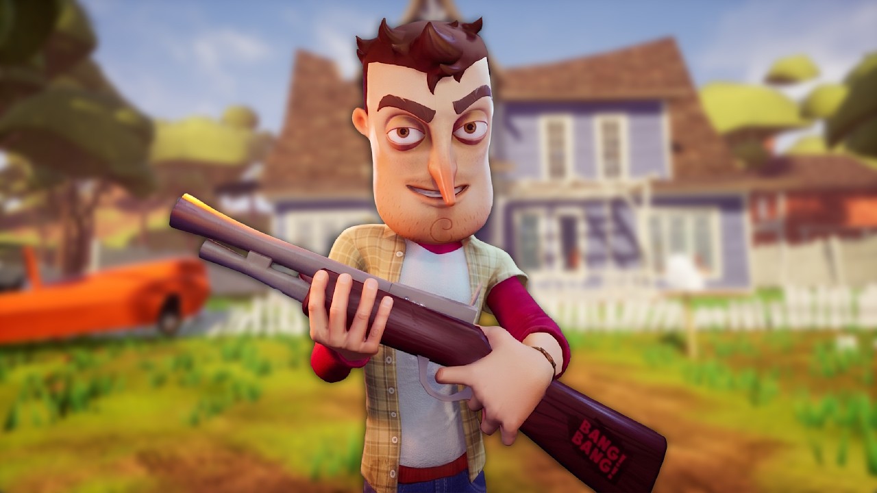Hello Neighbor with Insane Rifle
