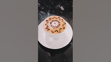 how to make chocolate flowers coffee art