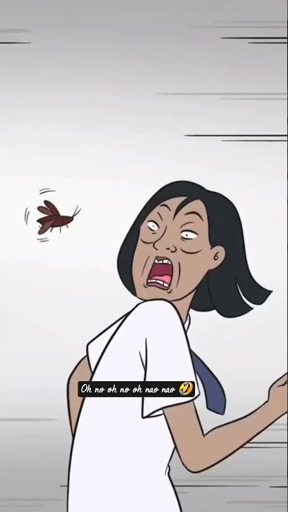 Anime Afraid of Cockroach #anime #shorts #afraid #cockroach