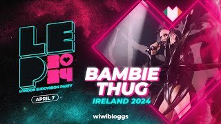 🇮🇪 Bambie Thug "Tsunami (11:11)" (Ireland 2024) - LIVE @ London Eurovision Party 2024