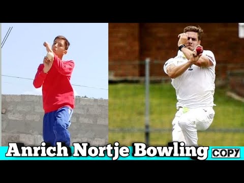 Anrich Nortje Bowling Action Copy Same To Same Youtube