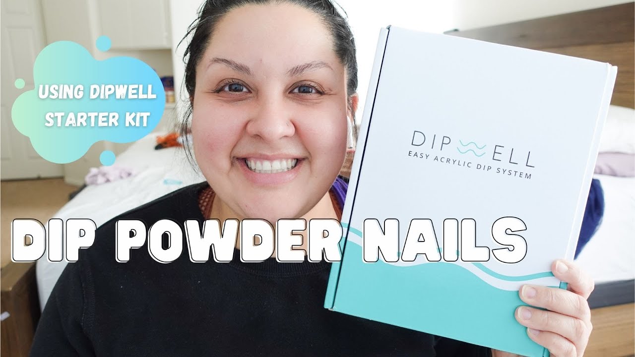DIPWELL STARTER KIT NAIL DIP TUTORIAL 2ND ATTEMPT NATURAL NAILS