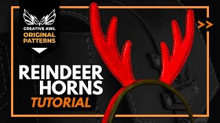 How to make a leather reindeer horns. Free PDF Pattern