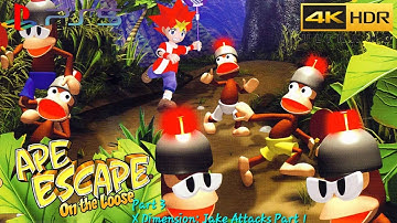 Ape Escape: On The Loose: Part 3: Dimension X: Jake Attacks Part 1 (PS5) (4KHDR)