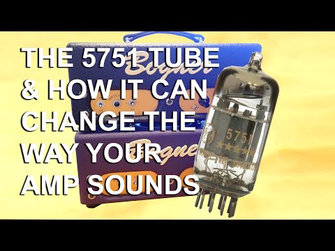 Change Amplifier V1 tube to 5751 from 12AX7 | Get Clean Tones 30% gain drop | reviewed with audio