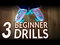 3 beginner drills for new skaters  learn one foot power bubbles spread eagle slide and the strut