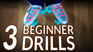 3 Beginner Drills For New Skaters - Learn One Foot Power Bubbles, Spread Eagle Slide And The Strut