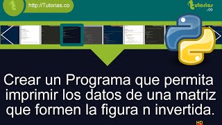 arrays – python (figura N invertida)