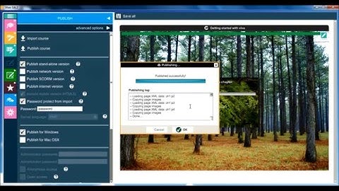 Publishing an eLearning course: Getting started with the Vivo authoring tool