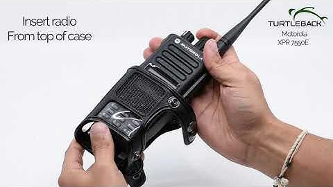 Motorola XPR 7550 - How to Install Turtleback Version 3 D-Ring Leather Holster