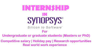 Internship in Synopsys