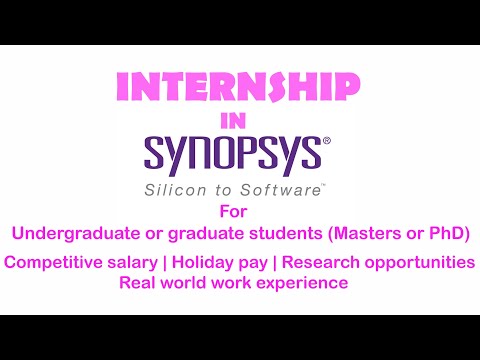 Internship in Synopsys