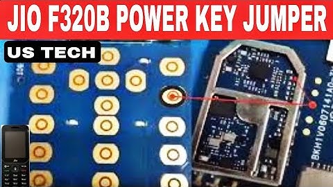 Jio F320b Power Key Ways | Jio F320b Power Key Jumper | Jio Power Swite Not Working