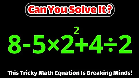 Most people get this simple math question Wrong! Can you solve it? 