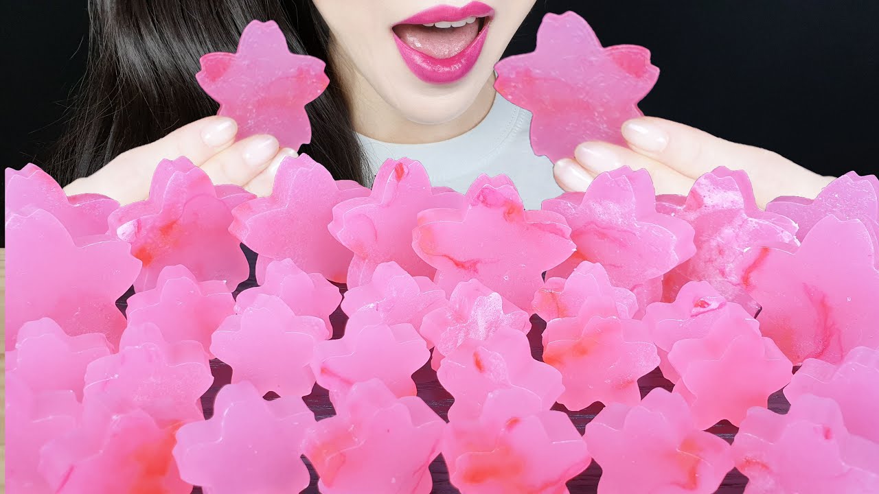 ASMR CHERRY BLOSSOMS KOHAKUTO MUKBANG 벚꽃 코하쿠토 먹방 EATING SOUNDS