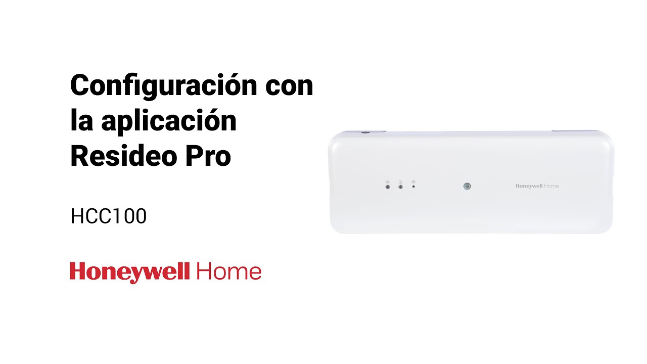 Configuración de controlador Honeywell Home HCC100 con la App Resideo Pro