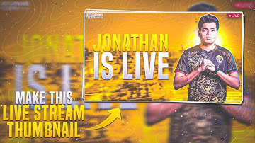 How To Make Pubg/Bgmi Live Stream Thumbnails On Android | Gaming Live Stream Thumbnails Tutorial