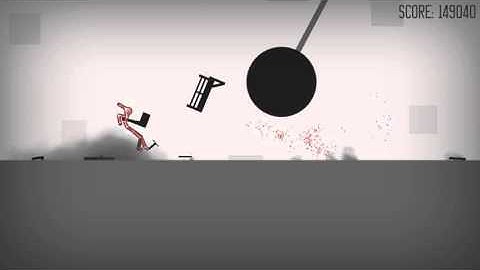 Stickman Dismount replay: 238 828 points in Pendulums vs Fans