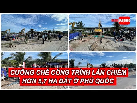 Video Cưỡng chế công trình lấn chiếm hơn 5,7 ha đất ở Phú... - youtube