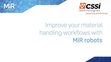 Improving material handling workflows with AMRs from Mobile Industrial Robots (MiR)