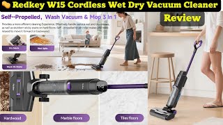 Redkey W15 Cordless Wet Dry Vacuum Cleaner3-In-1 Smart Floor Cleaner Wash, Vacuum & Mop