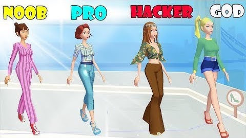 NOOB vs PRO vs HACKER ||FASHION BATTLE|| (FORT)All Levels Gameplay Androidios (Level  2 - 3 )