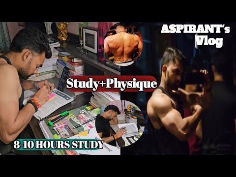 10 HOURS UPSC Preparation 📚+ Workout 🫣 | UPSC Study Daily Vlog | 8-10 ...