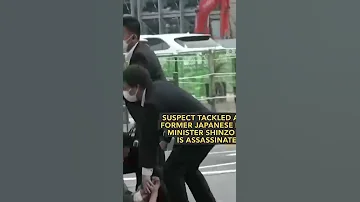 Suspected Gunman Tackled After Former Japan PM Shinzo Abe Assassinated 