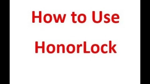 HonorLock Instructions