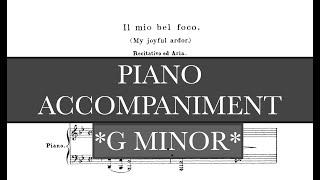 Il mio bel foco (B. Marcello) - G Minor Piano Accompaniment