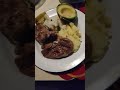 lamb chops and veggies