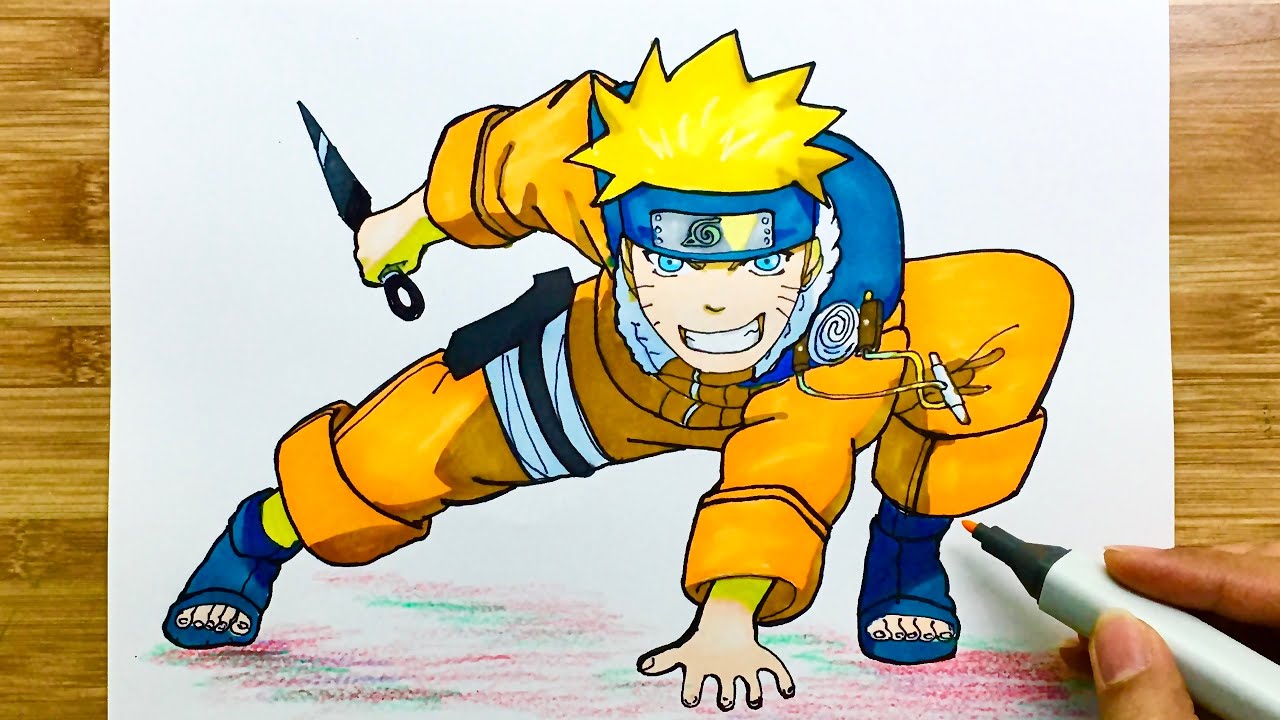 How to draw Naruto simple # 18 | How to draw naruto | Cong dan art ...