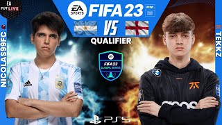 NICOLAS99FC VS TEKKZ | FIFA 23 GLOBAL SERIES QUALIFIER - PRO VS PRO