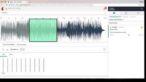 Audio File Annotation
