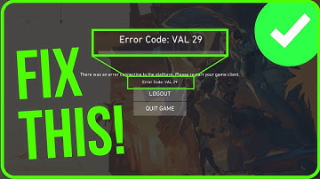 [FIXED] VALORANT ERROR CODE VAL 29 | How to Fix Error Code VAL 29 Valorant