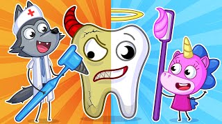 Protect Your Teeth | Healthy Habits For Kids 😬🦷| Teeny Mimi 🦄