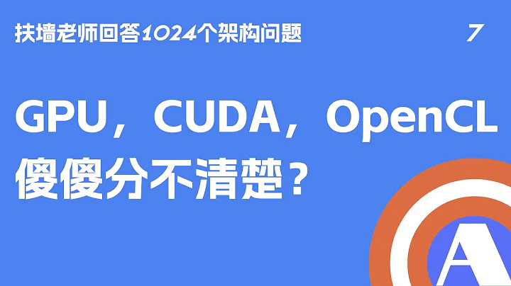 GPU、CUDA、OpenCL，傻傻分不清楚？ OpenMP，OpenGL，OpenACC都是些什麼東西？#扶牆老師回答1024個架構問題 #技術 #架構 #架構師  #架構故事 #聽故事學架構 - 天天要聞