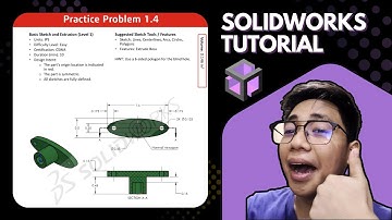 SolidWorks Tutorial for Beginners – CSWA Practice Problem 1.4