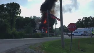 Firefighters Face Dangerous Situation