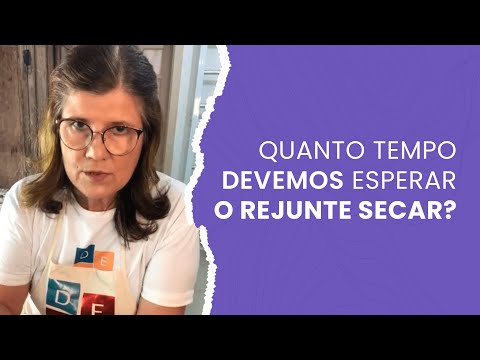 Vídeo: O rejunte clareará ao secar?