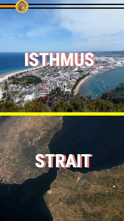 What is Isthmus and Strait? Difference Between Isthmus & Strait || Geography || #shorts #geography