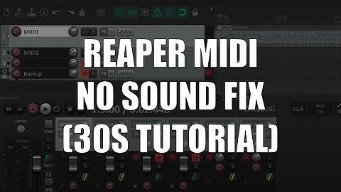 Reaper MIDI No Sound Fix | How to Hear MIDI Notes in Reaper