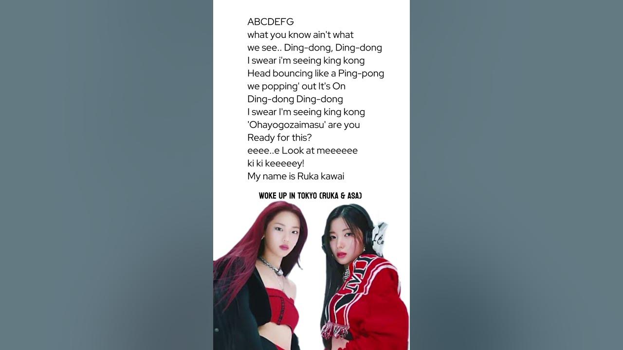Woke up in Tokyo - Ruka & Asa Lyrics [kpop magical lyrics] (Babymonster) #babymonster