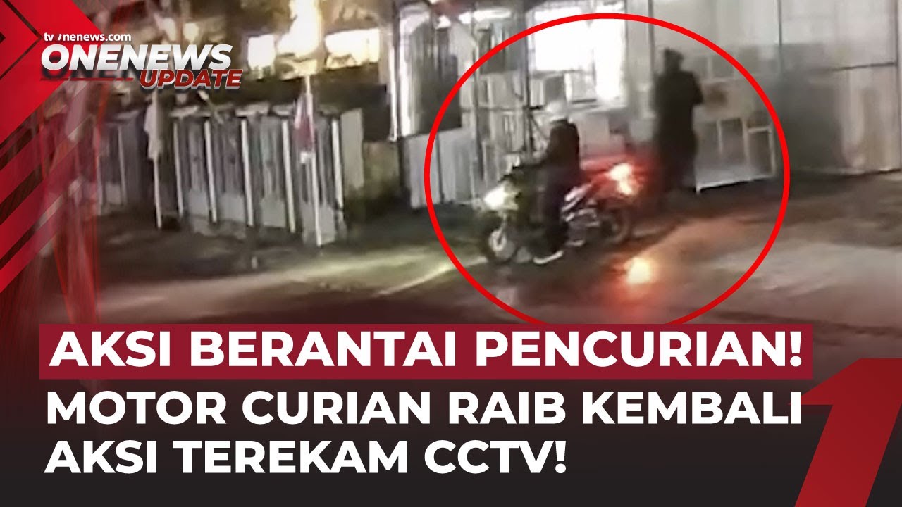 Motor Curian Dicuri Lagi, Aksi Pencuri di Tasikmalaya Terekam CCTV! | OneNews Update